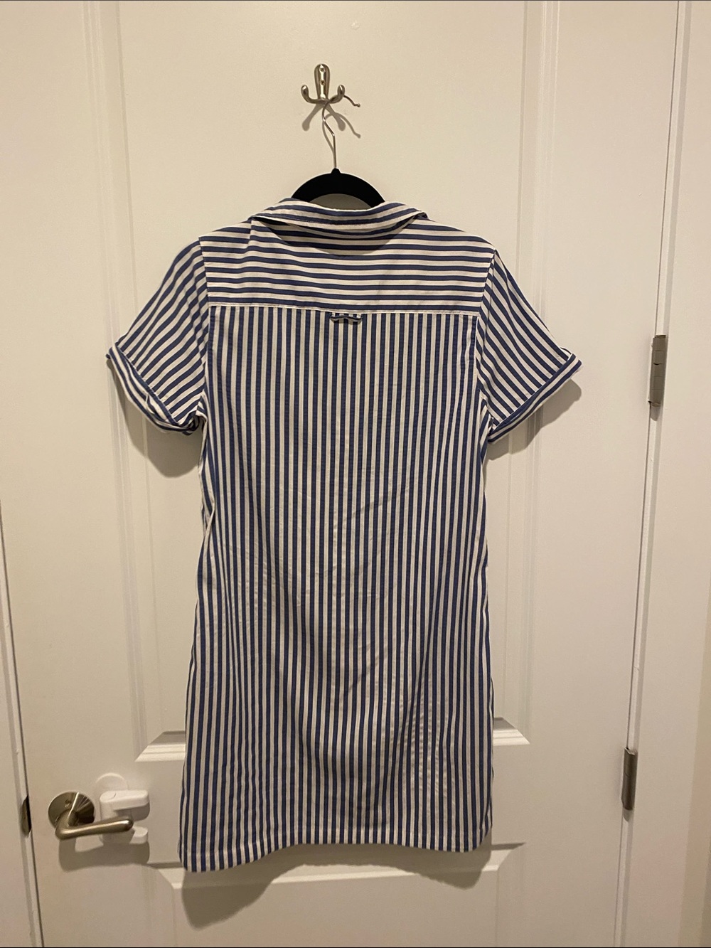 Vineyard Vines Blue and White Striped Button-Up Shirt Dress - Picture 4 of 4